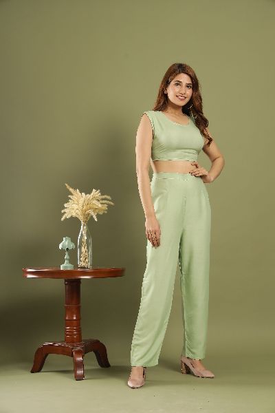 Ladies Dark Blue Top And Pant Set - Manufacturer Exporter Supplier from  Jaipur India