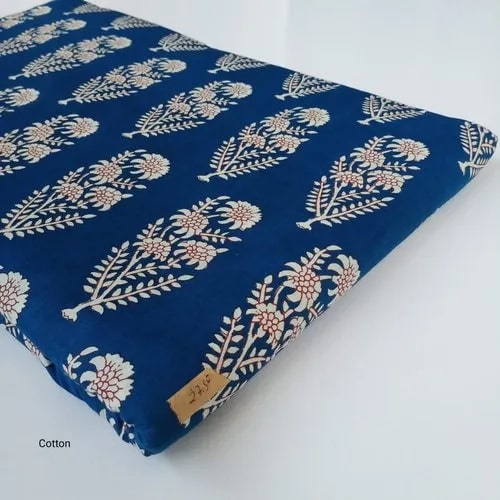 Indigo Printed Cotton Fabric