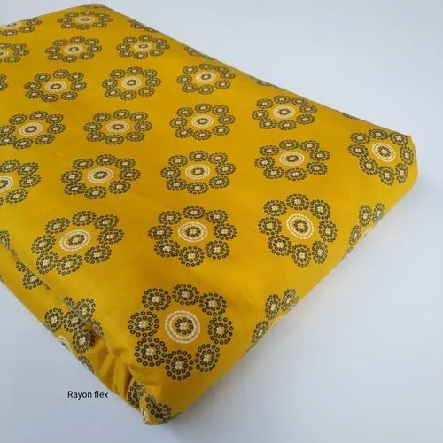 Mustard Rayon Fabric