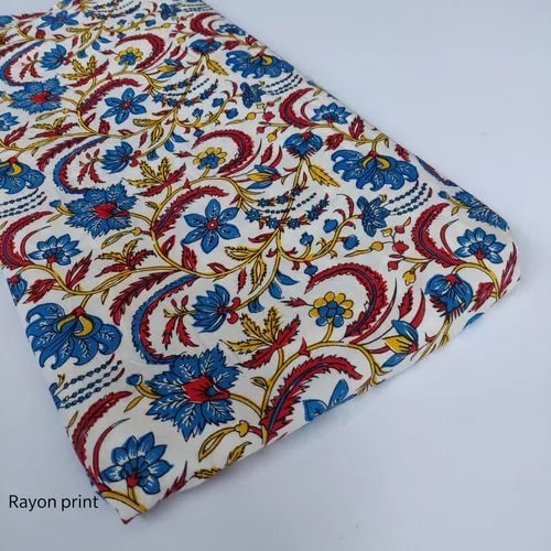 Procion Printed Rayon Fabric