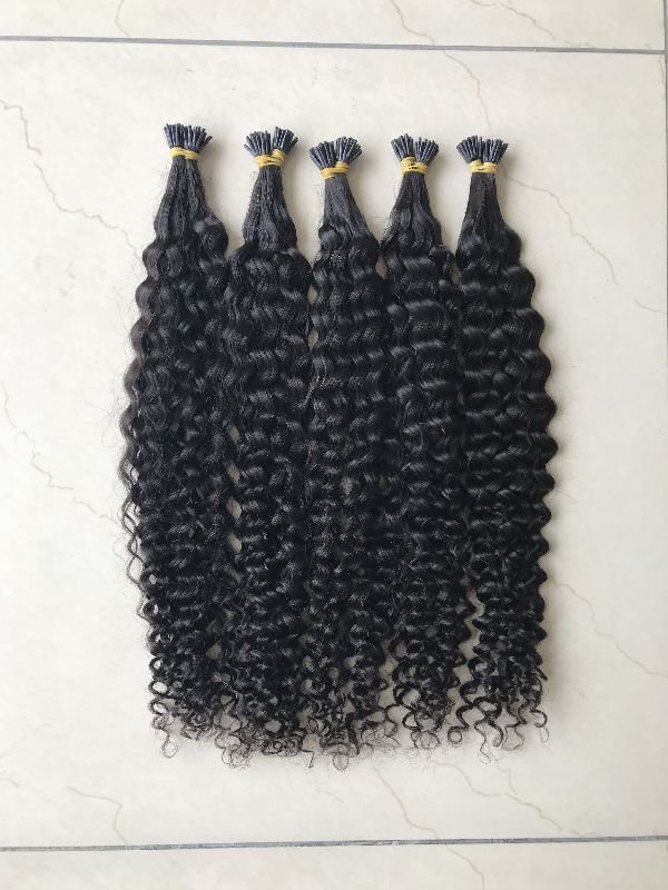Kinky Curly I-Tip Human Hair Extension