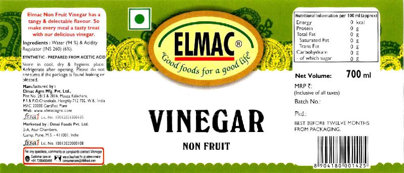 vinegar Label