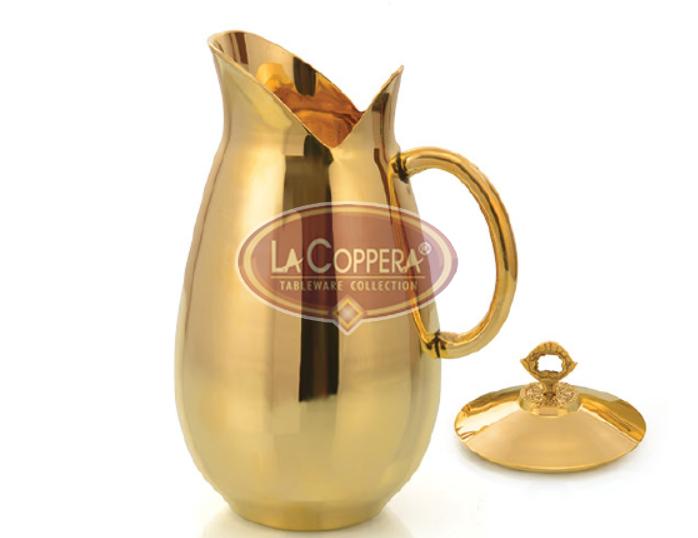 Brass Water Pitcher with Lid