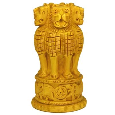 Wooden Ashoka Pillar Pen Stand