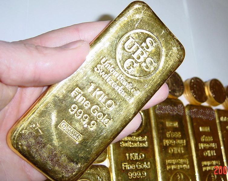 99.999 Golden Gold Bars Bullion, Weight: 1kg