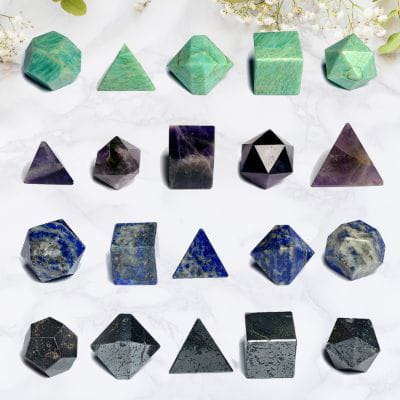 Crystal Stone Agate Geometry Set