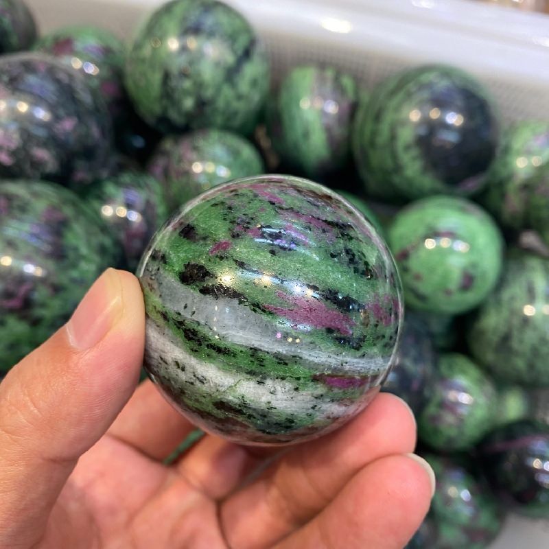 Ruby Zoisite Sphere Ball