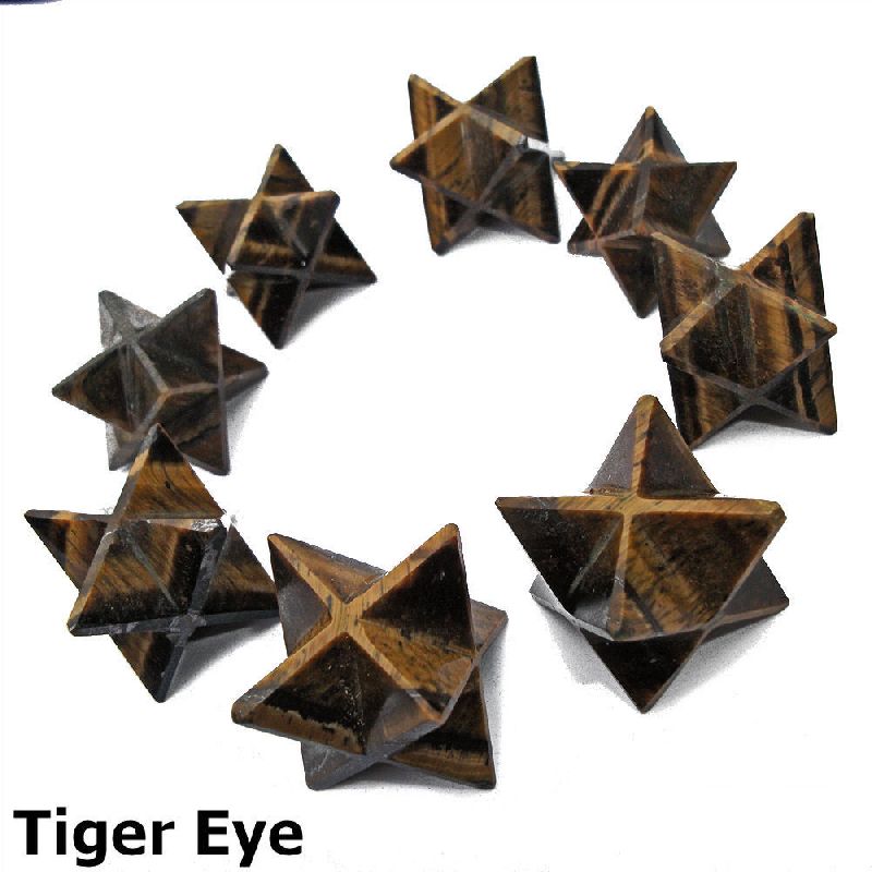 Tiger Eye Merkaba Star