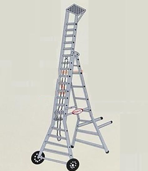 Telescopic Wheel Ladder