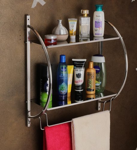Stainless Steel Round Bathroom Shelf