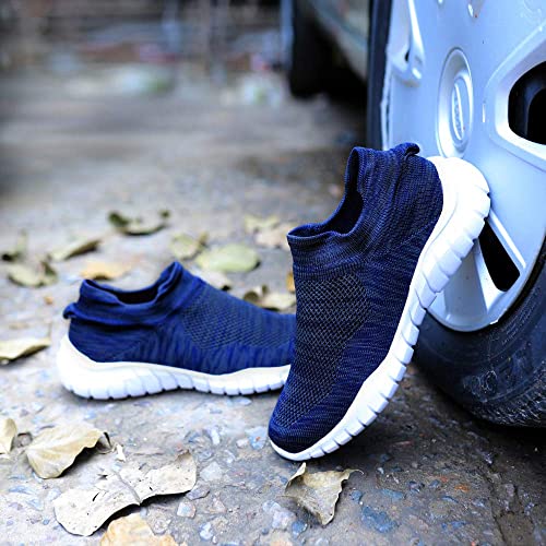Neoron Navy Blue Casual Running Socks Shoes for men\'s