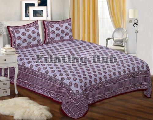 Pure Cotton King Size Printed Bedsheet