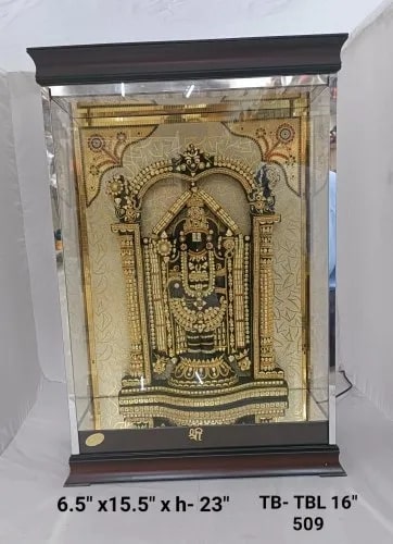 16 Inch Gold Plated Tirupati Balaji Idol