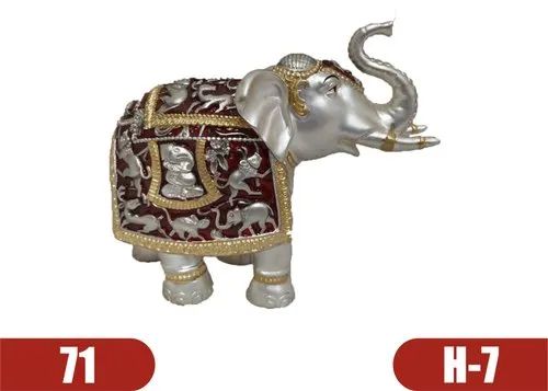Silver Plated Elephant Statue