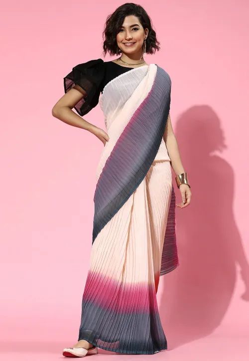 Chiffon Pleated Sarees