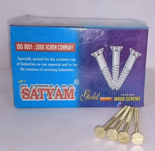 Satyam Gold Wood Screws