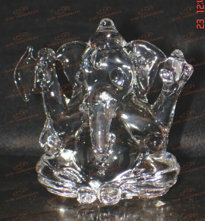 Glass Lord Ganesha Showpiece