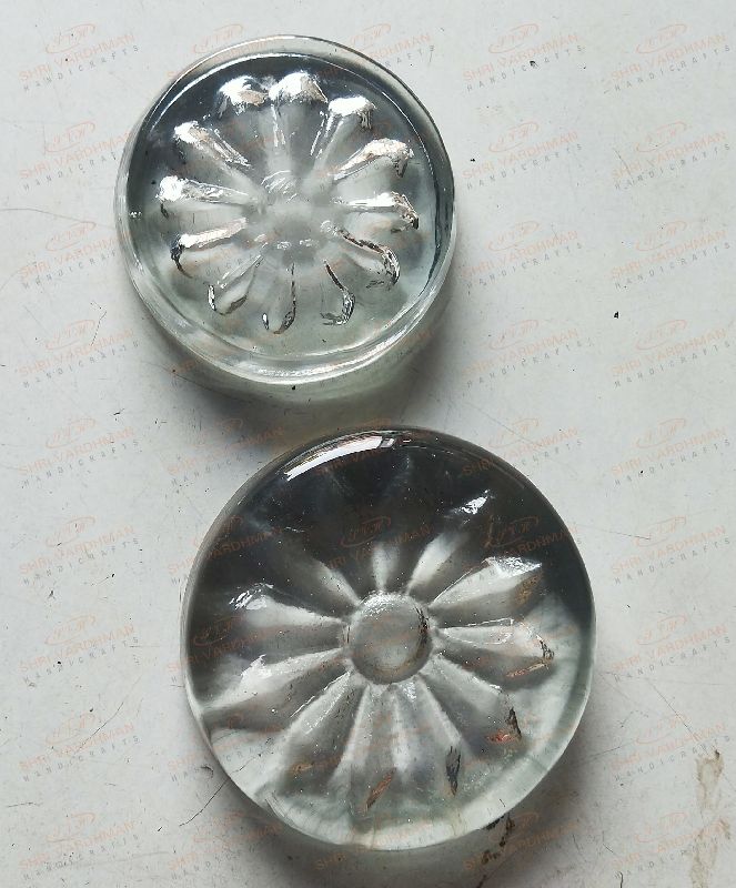 Glass Round Paperweight