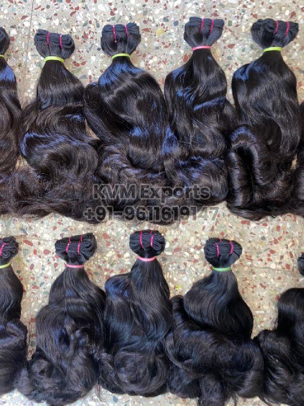 Virgin Double Drawn Bouncy Hair Manufacturer Supplier in Bangalore India