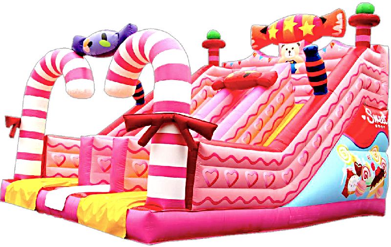 Candy Inflatable Bouncy Slide