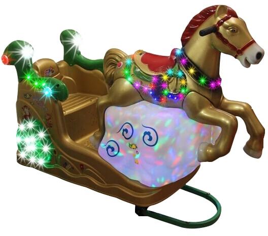 Cloudy Horse Kiddie Amusement Ride Game