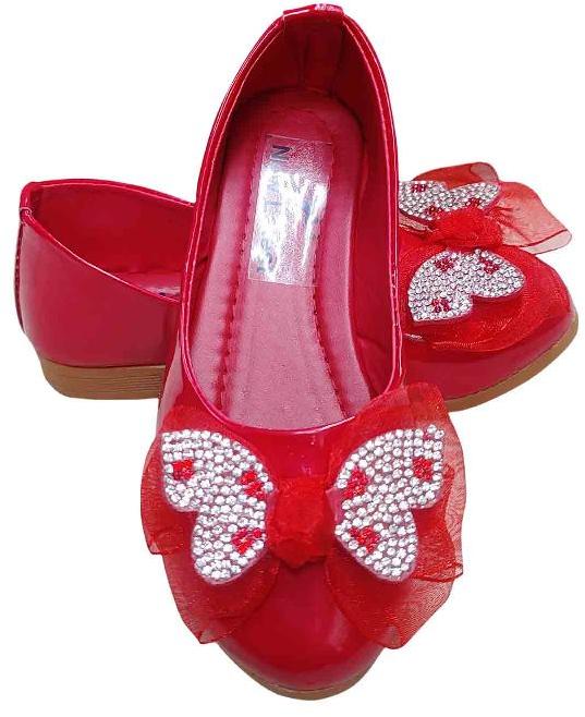 Kids Red Designer Belly Shoes Manufacturer Supplier from Hapur India