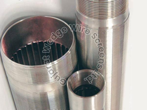 WWST-12 Threaded fitting edge type wedge wire screen tube