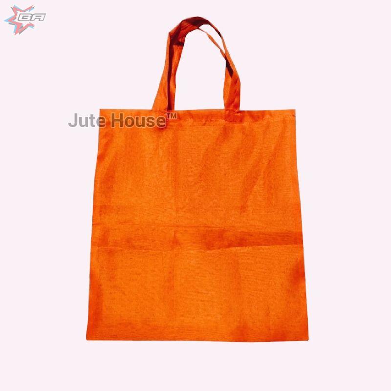 Orange Colour Fabric Shopping bags