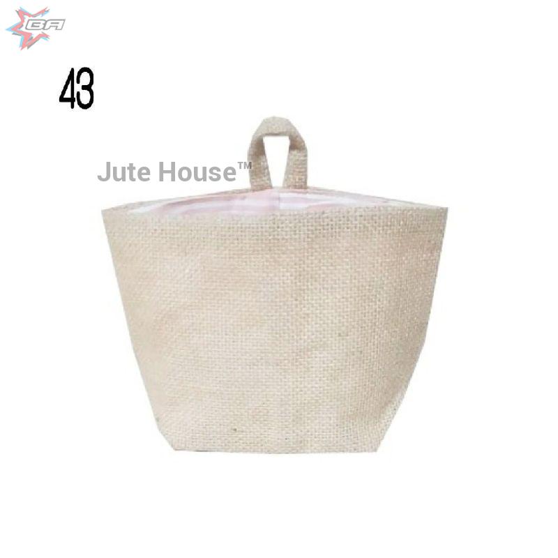 Plain Jute Cosmetic Bag