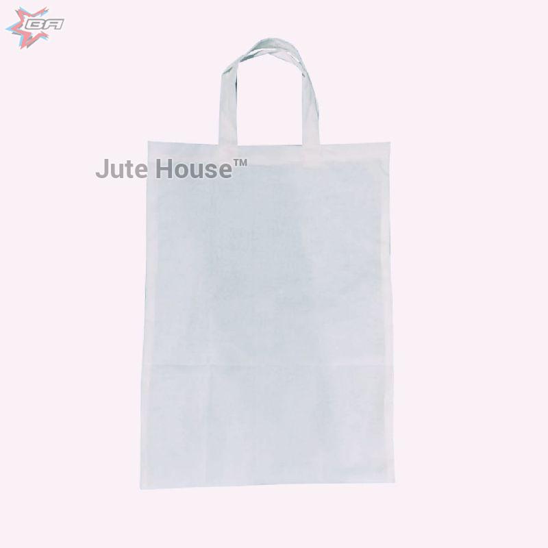White color fabric shopping carry bags