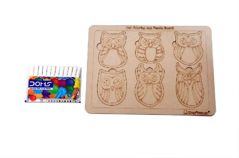 Owl Shapes Puzzle Board