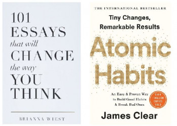 101 Essays That Will Change The Way You Think & Atomic Habits Combo Book