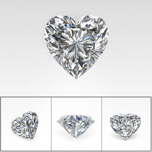 1.00 Carat Heart Shape Diamond