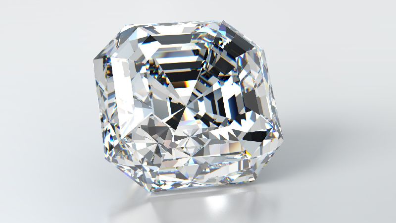 3 Ct Asscher Cut Loose Diamond, Packaging Type: Packet at Rs 10000