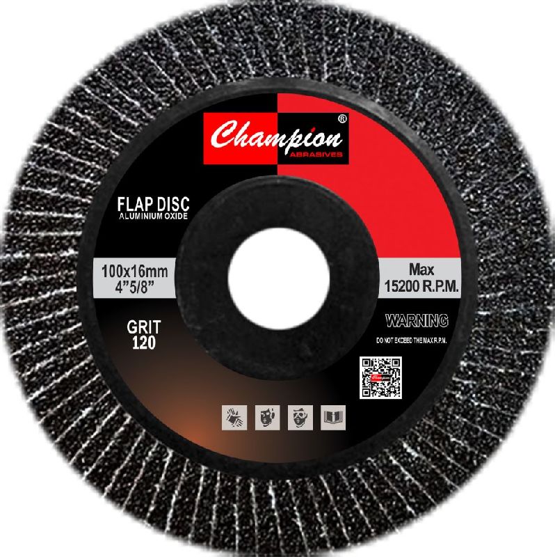 4 Inch 120 Grit Plastic Flap Disc