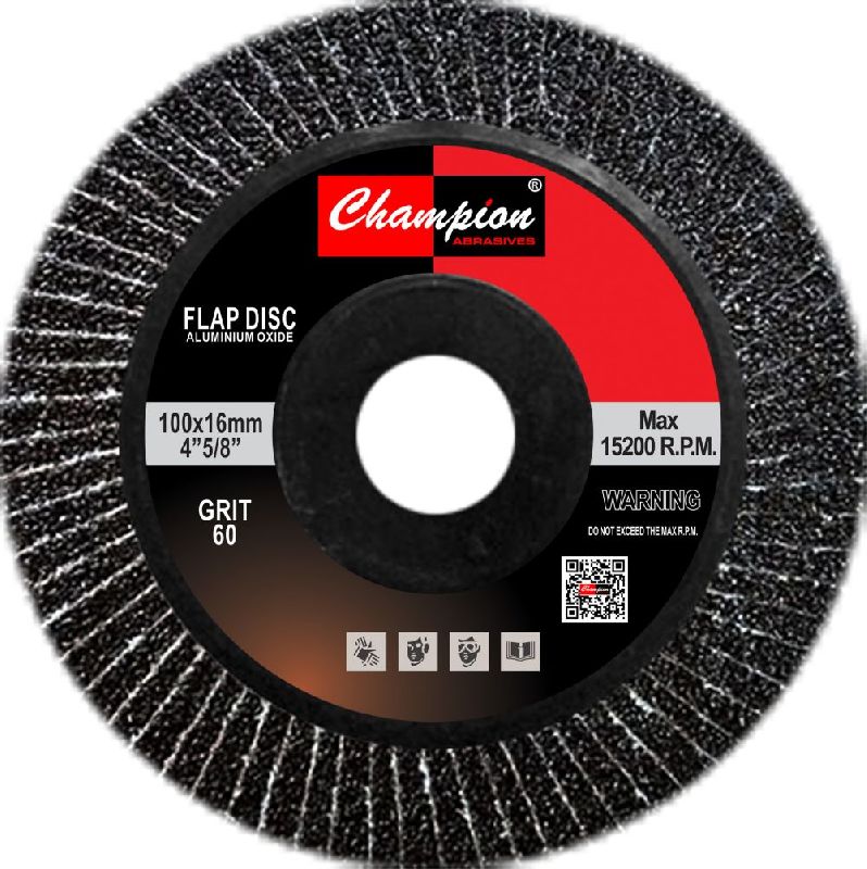 4 Inch 60 Grit Plastic Flap Disc