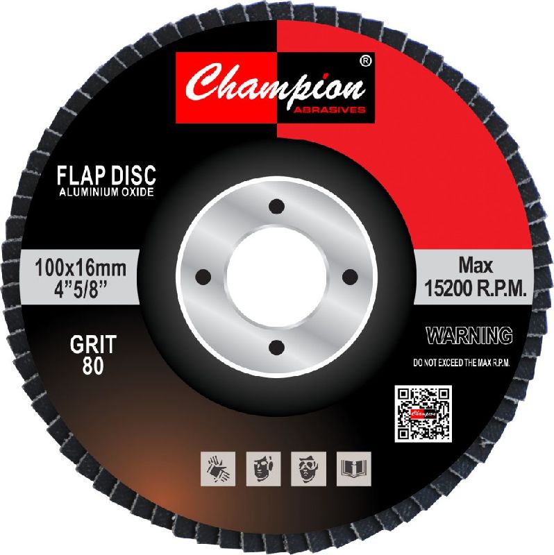 4 Inch 80 Grit Fiberglass Flap Disc