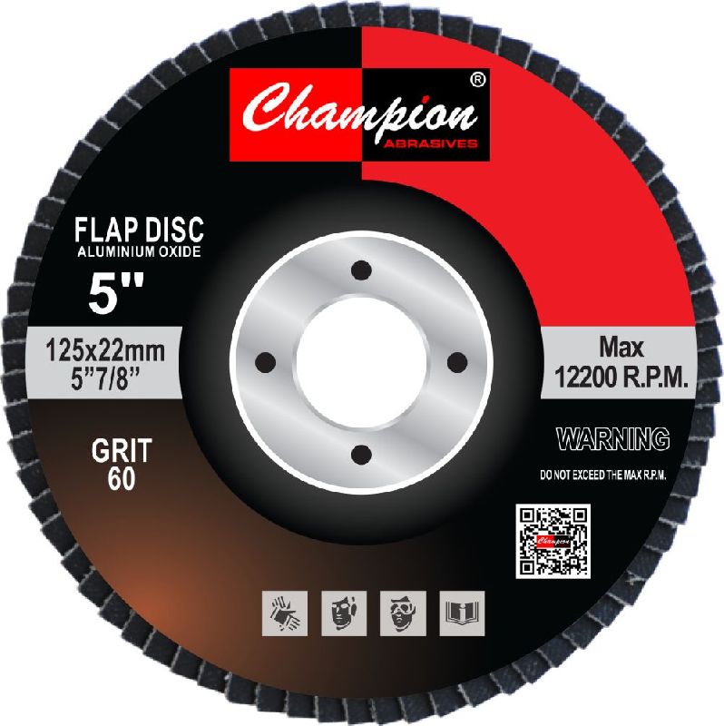 5 Inch 60 Grit Fibreflass Flap Disc
