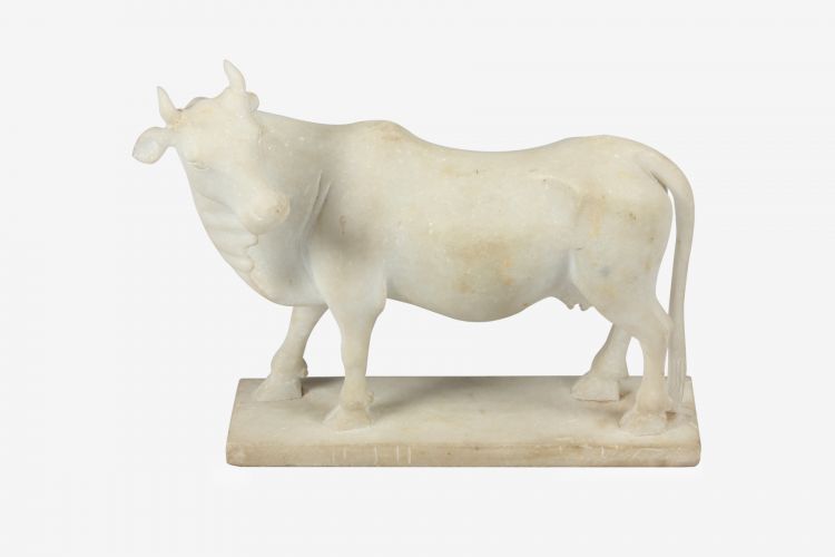 Marble Cow Statue