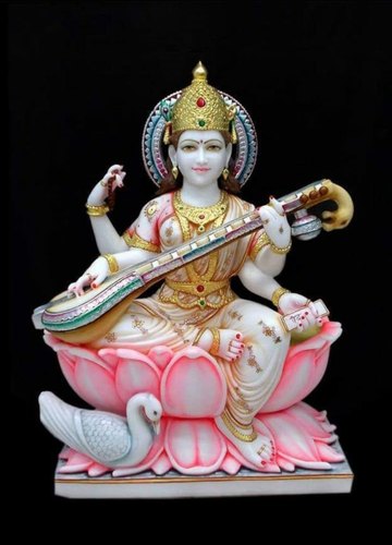 Marble Saraswati Statue