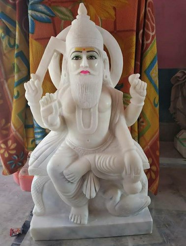 Marble Vishwakarma Statue