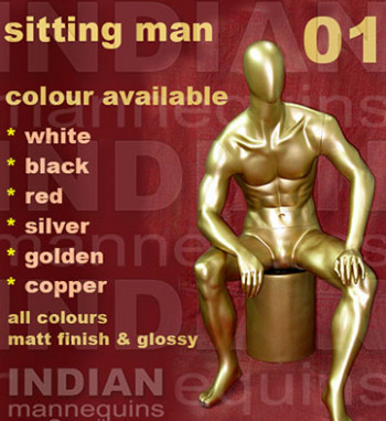 Sitting Male Mannequins