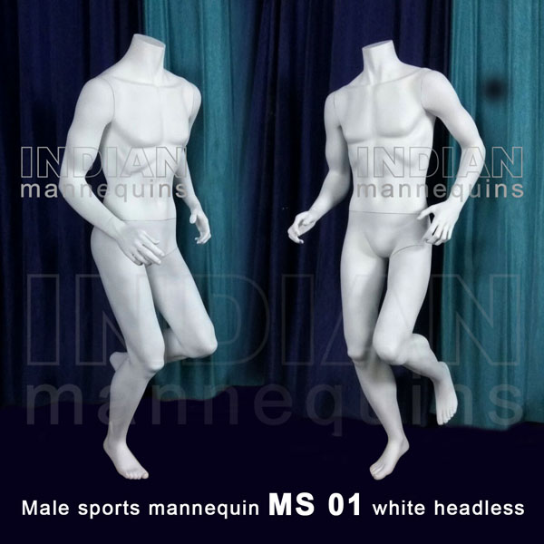 Sports Male Mannequins White Headless