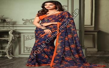 Ladies Premium Linen Saree