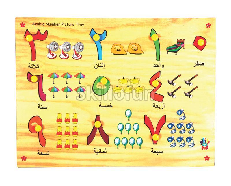 Arabic Number Picture Tray (1-10)