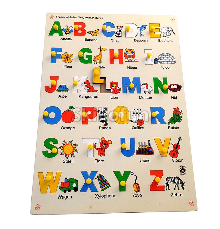 French Alphabet with Picture Tray