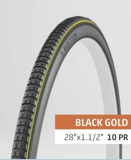 Black Gold Bicycle Tyre