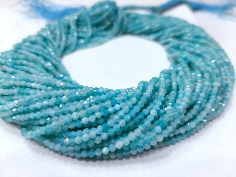 Amazonite Micro Faceted Beads
