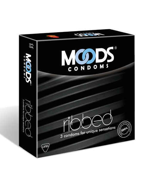 Moods Panache Ribbed 3\'s Condoms