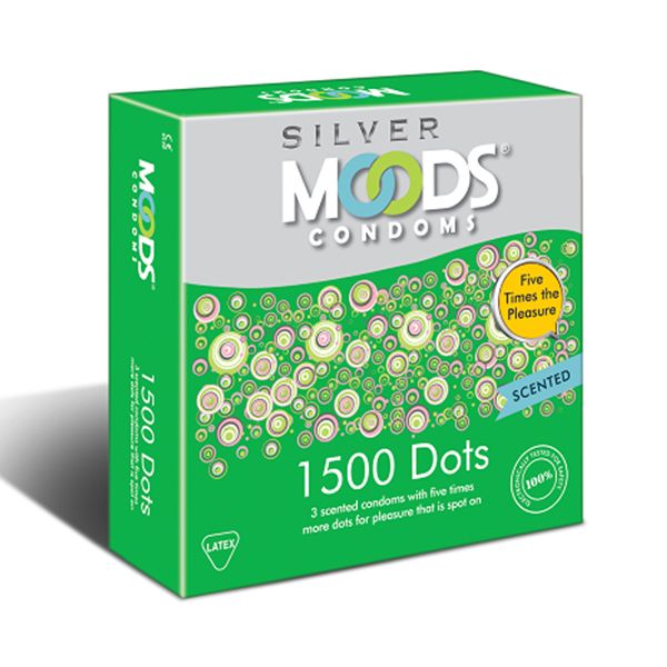Moods Silver 1500 Dots 3\'s Condoms